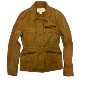 J. Crew Tan Classic Twill Weathered Utility Jacket Women’s Size L